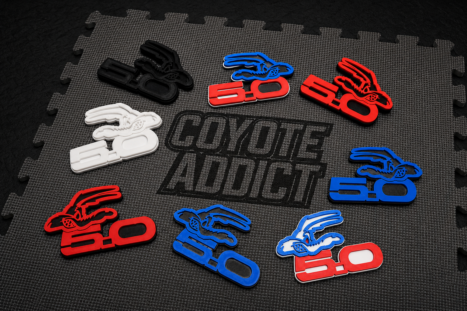 Custom 5.0 Coyote Vehicle Emblem